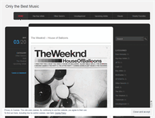 Tablet Screenshot of onlythebestmusic.wordpress.com
