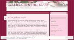 Desktop Screenshot of goldilocksandthethreebears.wordpress.com