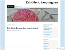 Tablet Screenshot of keittiossakaupungissa.wordpress.com