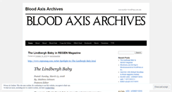 Desktop Screenshot of bloodaxisarchives.wordpress.com