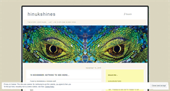 Desktop Screenshot of hinukshines.wordpress.com