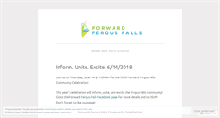 Desktop Screenshot of forwardfergusfalls.wordpress.com