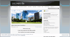 Desktop Screenshot of lesterlangdon.wordpress.com