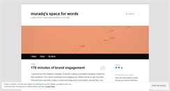 Desktop Screenshot of muradq.wordpress.com