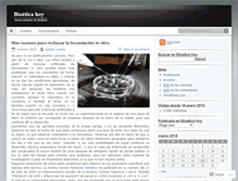 Tablet Screenshot of bioeticahoy.wordpress.com