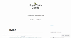 Desktop Screenshot of horsemarkcards.wordpress.com