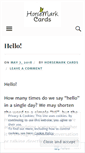Mobile Screenshot of horsemarkcards.wordpress.com