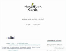 Tablet Screenshot of horsemarkcards.wordpress.com