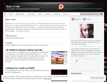 Tablet Screenshot of katyscode.wordpress.com