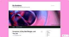 Desktop Screenshot of dagoddess.wordpress.com