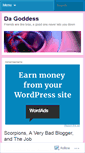 Mobile Screenshot of dagoddess.wordpress.com