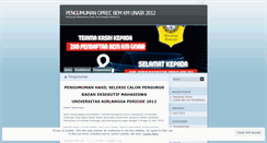 Desktop Screenshot of oprecbemunair2012.wordpress.com