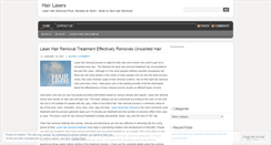 Desktop Screenshot of hairlasers.wordpress.com