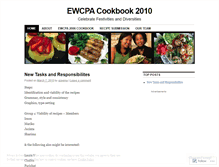 Tablet Screenshot of ewcpacookbook.wordpress.com