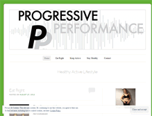 Tablet Screenshot of progressiveperformance.wordpress.com