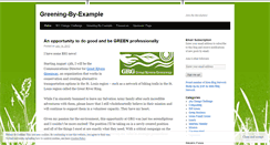 Desktop Screenshot of greeningbyexample.wordpress.com