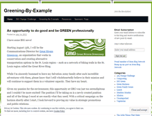 Tablet Screenshot of greeningbyexample.wordpress.com