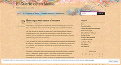 Desktop Screenshot of elcuartodeenmedio.wordpress.com