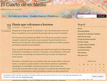 Tablet Screenshot of elcuartodeenmedio.wordpress.com