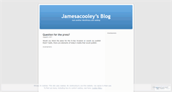 Desktop Screenshot of jamesacooley.wordpress.com