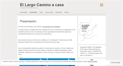 Desktop Screenshot of ellargocaminoacasa.wordpress.com