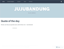 Tablet Screenshot of jujubandung.wordpress.com