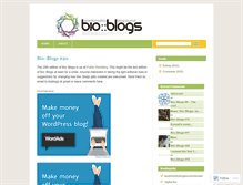 Tablet Screenshot of bioblogs.wordpress.com