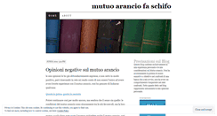 Desktop Screenshot of mutuoaranciofaschifo.wordpress.com