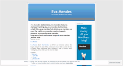 Desktop Screenshot of evamendeshot.wordpress.com