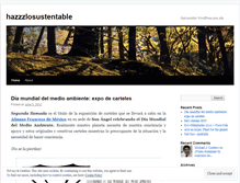 Tablet Screenshot of hazzzlosustentable.wordpress.com