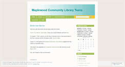 Desktop Screenshot of maplewoodteen.wordpress.com