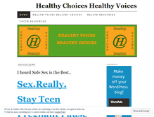 Tablet Screenshot of healthychoiceshealthyvoices.wordpress.com