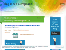 Tablet Screenshot of ideeaeuropeana.wordpress.com