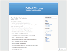 Tablet Screenshot of 1000sads.wordpress.com