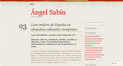 Desktop Screenshot of angelsabin.wordpress.com