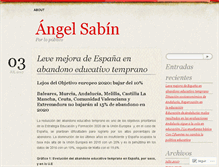 Tablet Screenshot of angelsabin.wordpress.com