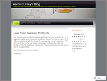 Tablet Screenshot of aaroncfrey.wordpress.com