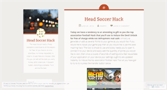 Desktop Screenshot of headsoccerhack.wordpress.com