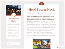 Tablet Screenshot of headsoccerhack.wordpress.com