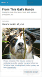Mobile Screenshot of fromthisgalshands.wordpress.com