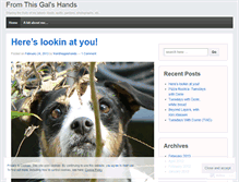 Tablet Screenshot of fromthisgalshands.wordpress.com