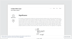 Desktop Screenshot of inbedwithcool.wordpress.com