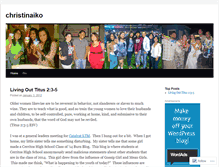 Tablet Screenshot of christinaiko.wordpress.com