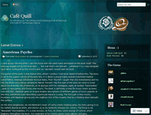 Tablet Screenshot of cafequill.wordpress.com