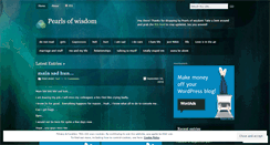 Desktop Screenshot of littlepearlsofwisdom.wordpress.com