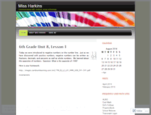 Tablet Screenshot of missharkinsblog.wordpress.com