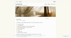 Desktop Screenshot of gapsdiary.wordpress.com