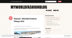 Desktop Screenshot of myworldfashionblog.wordpress.com