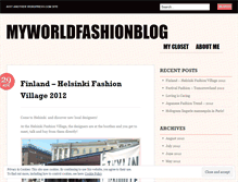 Tablet Screenshot of myworldfashionblog.wordpress.com