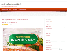 Tablet Screenshot of curitibarestaurantweek.wordpress.com